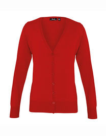 Women´s Button Through Knitted Cardigan - PW697 - Premier Workwear