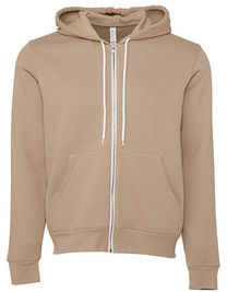 Unisex Poly-Cotton Fleece Full-Zip Hoodie - CV3739 - Canvas