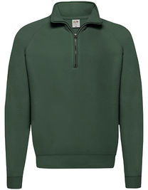 Classic Zip Neck Sweat - F382N - Fruit of the Loom