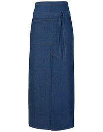 Jeans Bistro Apron With Split - X992 - Link Kitchen Wear
