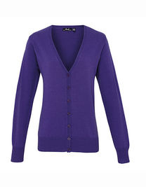 Women´s Button Through Knitted Cardigan - PW697 - Premier Workwear