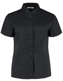 Women´s Tailored Fit Shirt Mandarin Collar Short Sleeve - K736 - Bargear