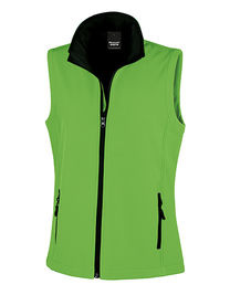 Women´s Printable Softshell Bodywarmer with Recycled Fleece Inner - RT232F - Result Genuine Recycled