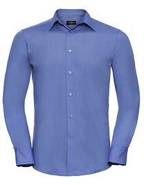 Men´s L/S Poly-Cotton Easy Care Tailored Poplin Shirt - Z924 - Russell Collection