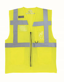 Hi-Vis Top Cool Recycled Open Mesh Executive Waistcoat - YK820 - YOKO