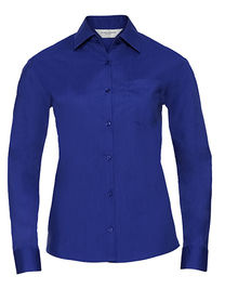 Ladies´ L/S Poly-Cotton Easy Care Poplin Shirt - Z934F - Russell Collection