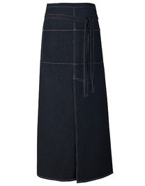 Jeans Bistro Apron With Split - X992 - Link Kitchen Wear