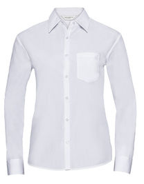 Ladies´ L/S Poly-Cotton Easy Care Poplin Shirt - Z934F - Russell Collection