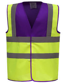 Hi-Vis 2 Bands & Braces Waistcoat - YK100 - YOKO
