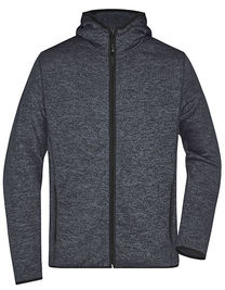 Men´s Knitted Fleece Hoody - JN589 - James&Nicholson