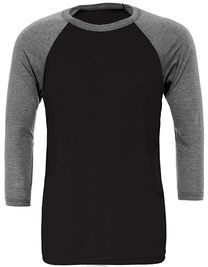 Unisex 3/4 Sleeve Baseball T-Shirt - CV3200 - Canvas
