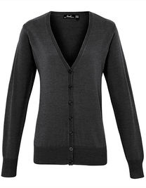 Women´s Button Through Knitted Cardigan - PW697 - Premier Workwear