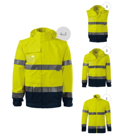 RIMECK® Kurtka unisex HV Guard 4 in 1 (5V297)