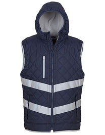 Hi-Vis Kensington Hooded Gilet - YK007 - YOKO
