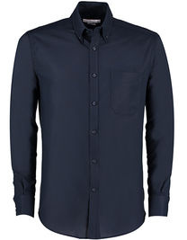 Men`s Slim Fit Workwear Oxford Shirt Long Sleeve - K184 - Kustom Kit
