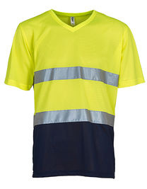 Hi-Vis Top Cool Super Light V-Neck T-Shirt - YK910 - YOKO