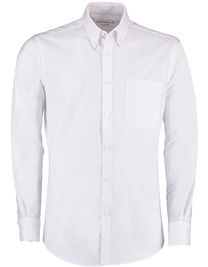 Men`s Slim Fit Workwear Oxford Shirt Long Sleeve - K184 - Kustom Kit
