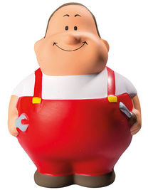SQUEEZIES® Worker Bert®, Red - MBW24266 - Mbw