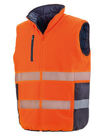 Reversible Soft Padded Safety Gilet - RT332 - Result Safe-Guard