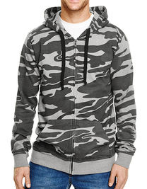 Full Zip Camo Hooded Sweat Jacket - BU8615 - Burnside