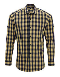 Men´s Mulligan Check Cotton Long Sleeve Shirt - PW250 - Premier Workwear