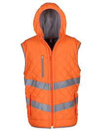 Hi-Vis Kensington Hooded Gilet - YK007 - YOKO