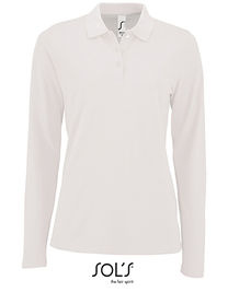 Women´s Long-Sleeve Piqué Polo Shirt Perfect - L02083 - SOL´S