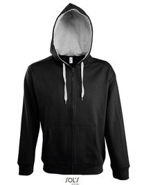 Men´s Contrasted Zipped Hooded Jacket Soul - L480 - SOL´S