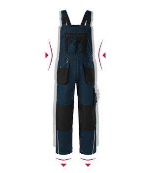 RIMECK® Spodnie robocze ogrodniczki męskie Ranger (W0402)