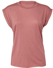 Women´s Flowy Muscle Tee With Rolled Cuff - BL8804 - Bella