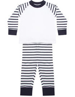 Navy Stripe White