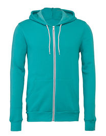 Unisex Poly-Cotton Fleece Full-Zip Hoodie - CV3739 - Canvas
