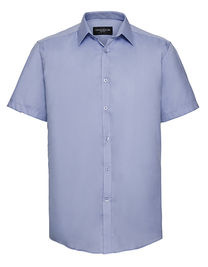 Men´s Short Sleeve Herringbone Shirt - Z963 - Russell Collection