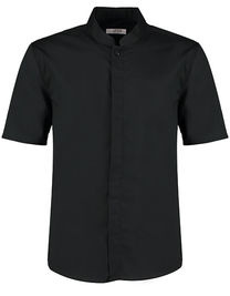 Men´s Tailored Fit Mandarin Collar Shirt Short Sleeve - K122 - Bargear