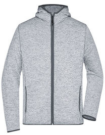 Men´s Knitted Fleece Hoody - JN589 - James&Nicholson
