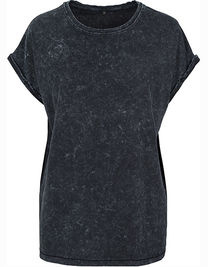 Ladies´ Acid Washed Extended Shoulder Tee - BY053 - Build Your Brand