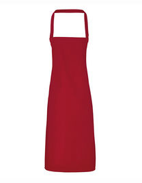 Organic Cotton Bib Apron (No Pocket) - PW102 - Premier Workwear