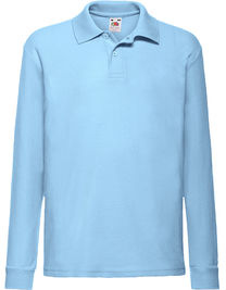 Kids´ Long Sleeve 65/35 Polo - F504K - Fruit of the Loom