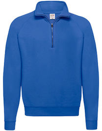 Classic Zip Neck Sweat - F382N - Fruit of the Loom