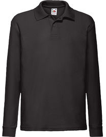 Kids´ Long Sleeve 65/35 Polo - F504K - Fruit of the Loom