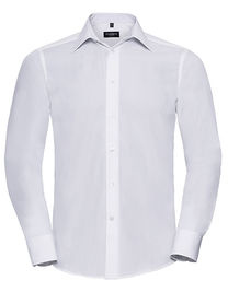 Men´s L/S Poly-Cotton Easy Care Tailored Poplin Shirt - Z924 - Russell Collection