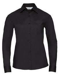 Ladies´ L/S Poly-Cotton Easy Care Poplin Shirt - Z934F - Russell Collection