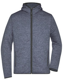 Men´s Knitted Fleece Hoody - JN589 - James&Nicholson