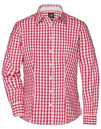 Ladies´ Checked Blouse - JN616 - James&Nicholson
