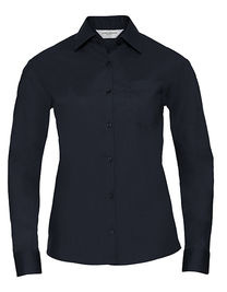Ladies´ L/S Poly-Cotton Easy Care Poplin Shirt - Z934F - Russell Collection