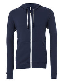 Unisex Poly-Cotton Fleece Full-Zip Hoodie - CV3739 - Canvas