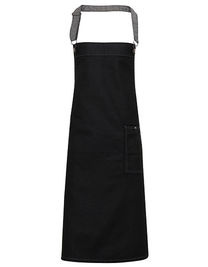 District Waxed Look Denim Bib Apron - PW134 - Premier Workwear