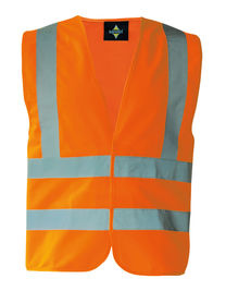 Hi-Vis Safety Vest With 4 Reflective Stripes Hannover - KX140 - Korntex
