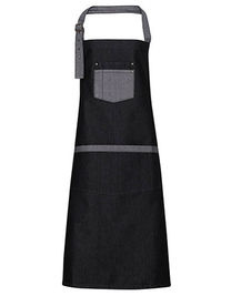 Domain Contrast Denim Bib Apron - PW127 - Premier Workwear
